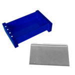 Saboneteira de Mesa Pia Bancada em Acrílico Com Strass Azul Decor Acrílicos - Imagem 3