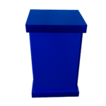 Porta Algodão e Cotonete em Acrílico Sem Strass Azul Decor Acrílicos