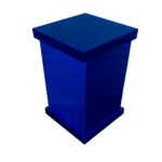 Porta Algodão e Cotonete em Acrílico Sem Strass Azul Decor Acrílicos - Imagem 3