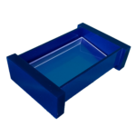 Saboneteira de Mesa Pia Bancada em Acrílico Sem Strass Azul Decor Acrílicos - Imagem 2