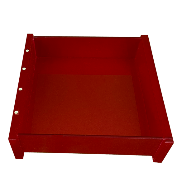 Bandeja Quadrada Em Acrílico Com Strass Cereja Decor Acrílicos