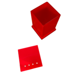 Porta Algodão e Cotonete em Acrílico Strass Cereja Decor Acrílicos - Imagem 2