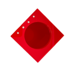 Pote Vazado em Acrílico Com Strass Cereja Decor Acrílicos - Imagem 3