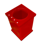 Pote Vazado em Acrílico Com Strass Cereja Decor Acrílicos