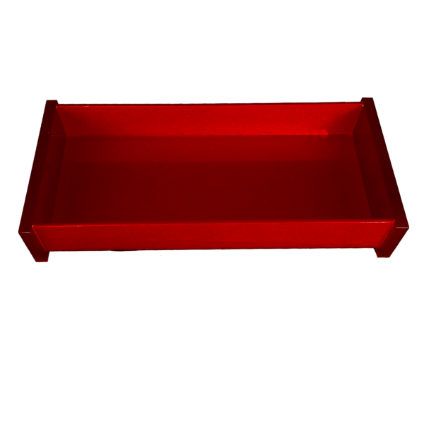 Bandeja Retangular Em Acrílico Sem Strass Cereja Decor Acrílicos