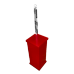 Escopino Escova Sanitária em Acrílico Sem Strass Cereja Decor Acrílicos