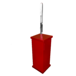 Escopino Escova Sanitária em Acrílico Sem Strass Cereja Decor Acrílicos - Imagem 2