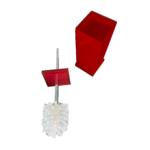 Escopino Escova Sanitária em Acrílico Sem Strass Cereja Decor Acrílicos - Imagem 3