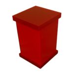 Porta Algodão e Cotonete em Acrílico Sem Strass Cereja Decor Acrílicos