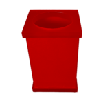 Pote Vazado em Acrílico Sem Strass Cereja Decor Acrílicos - Imagem 2