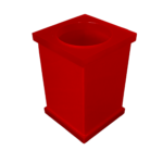 Pote Vazado em Acrílico Sem Strass Cereja Decor Acrílicos - Imagem 3