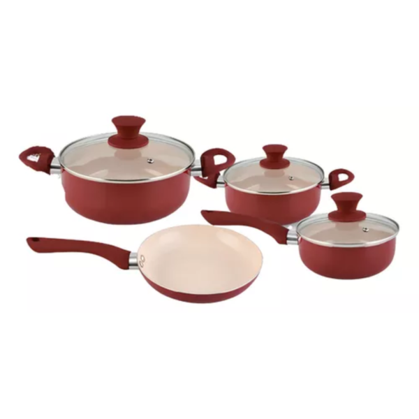 Jogo de Panelas 4 Peças Cerâmica Linha Veneza