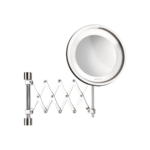 spelho de Parede Pantográfico LED 5x Flex Lux Crysbell Bivolt Cromado - Imagem 2