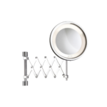 spelho de Parede Pantográfico LED 5x Flex Lux Crysbell Bivolt Cromado