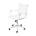 Cadeira de Escritorio Office 3301 Baixa Branca