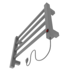 Toalheiro Termico Casuli Quadratto Uno Cinza | 110V ou 220V | Casuli - Imagem 3