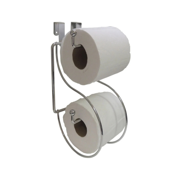 Papeleira Dupla Suporte Papel Higiênico Caixa Acoplada Premium Duler 281 Cromado