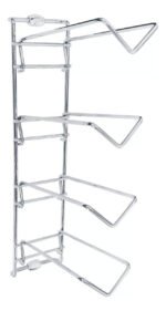 Adega Aramada De Parede Para 4 Garrafas Cromada Duler 83110 - Imagem 6