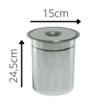 Lixeira de Embutir Em Inox Polido - 3 Litros - Imagem 6