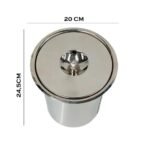 Lixeira de Embutir Em Inox Polido- 5 Litros - Imagem 6