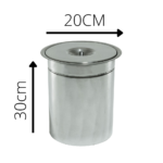 Lixeira de Embutir em Inox Polido 6 Litros - Imagem 6