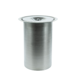 Lixeira Embutir Tampa Inox 304 e Balde em Alumínio - Luxo 3 Litros