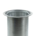 Lixeira Embutir Tampa Inox 304 e Balde em Alumínio - Luxo 3 Litros - Imagem 6