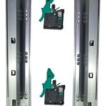 Corrediça Invisível 40cm Renna Extração Total 30kg com Amortecedor Click