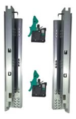 Corrediça Invisível 40cm Renna Extração Total 30kg com Amortecedor Click