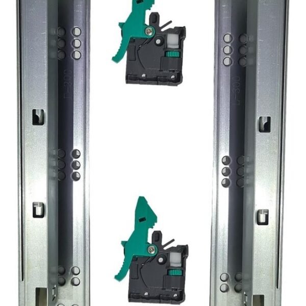 Corrediça Invisível 40cm Renna Extração Total 30kg com Amortecedor Click