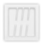 Organizador De Gaveta Para Talheres Branco Og 17 - Imagem 2