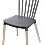 Cadeira Midi Pp Base Madeira Or Design 1109 Cor da estrutura: Fendi