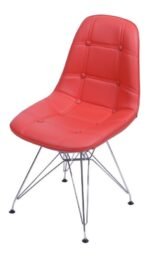 Cadeira Dkr Botonê Base Cromada Or Design 1110 Cor da estrutura: Fendi - Imagem 2