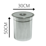 Lixeira de Embutir Pia Cozinha Aço Inox 20 Litros - Imagem 6