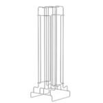 Suporte Cromado Para 40 Capsulas Nespresso Duler 223