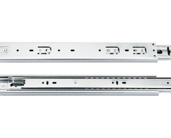 Corrediça Telescópica 50cm Trilho Gaveta 45kg Renna - 1 Par Abertura Total