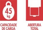 Corrediça Telescópica 50cm Trilho Gaveta 45kg Renna - 1 Par Abertura Total - Imagem 3