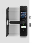 Fechadura Digital Imab D200 Biometria Bluetooth App Senha Tag Preta Reversível - Imagem 5