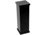 Porta Escova e Pasta De Dentes em Acrílico com Strass Preto