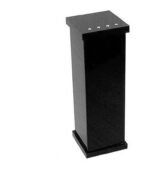 Porta Escova e Pasta De Dentes em Acrílico com Strass Preto