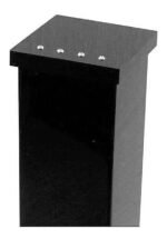 Porta Escova e Pasta De Dentes em Acrílico com Strass Preto - Imagem 2