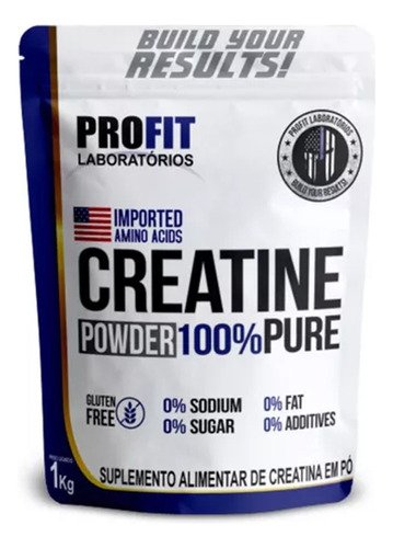 715822.jpg Creatina 100% Pure Profit Laboratórios 1kg Monohidratada Pura em Sachê - Imagem 1