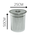 Lixeira de Embutir Pia Cozinha Aço Inox 12 Litros - Imagem 6