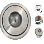 Lixeira Embutir Cozinha Granito Pia 3lts Inox Tampa Escovada