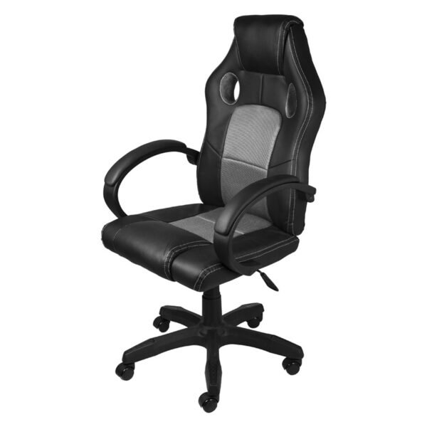 Cadeira Gamer Ergonômica Giratória Raptor Preta e Cinza 3316