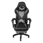 Cadeira de escritório Gamer Ergonômica Apoio Pés Preta 3315 - Imagem 2