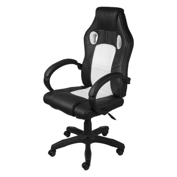 Cadeira Gamer Ergonômica Giratória Raptor Preta /Branca 3316