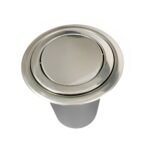 Lixeira de Embutir Inox Tampa Giratória - 07 Litros