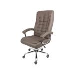 Cadeira Presidente Office Oslo Rodízio com Molas Café