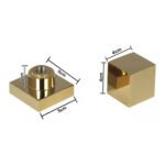 Acabamento Quadrado Registro Volante Deca Dourado REG-004 - Imagem 3